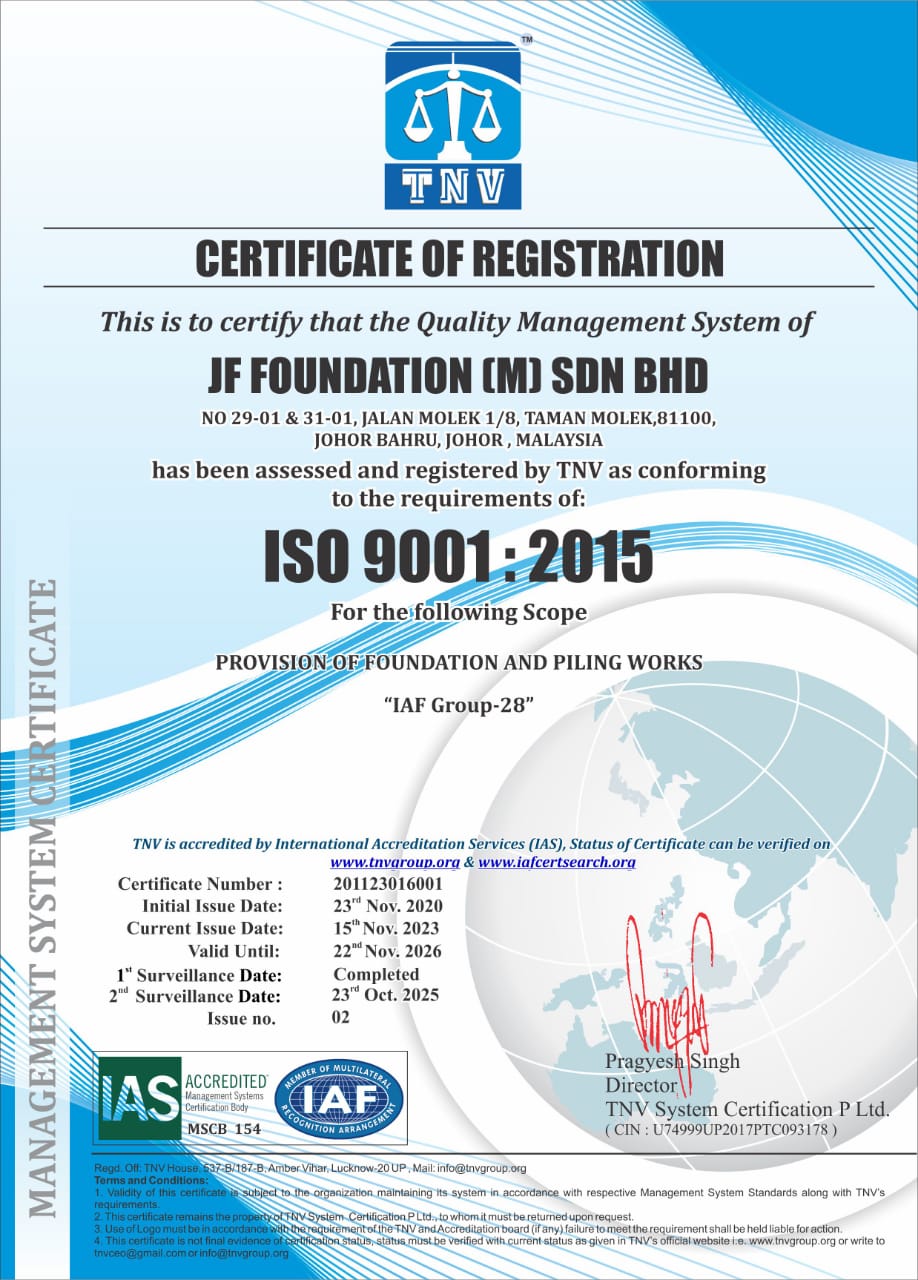 Certificate of Registration ISO 9001:2015