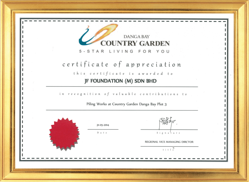 Country Garden Danga Bay Certificate Plot 3